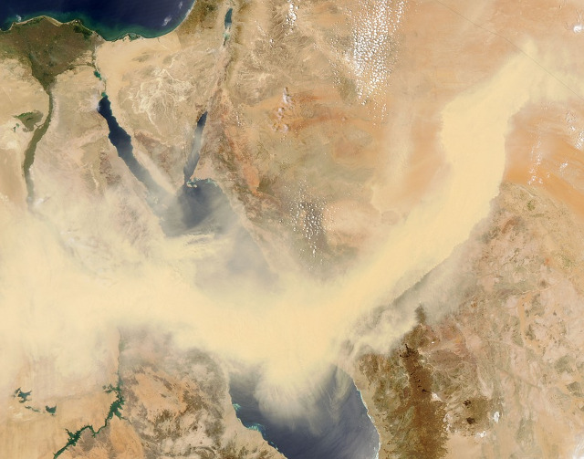 Furtuna de nisip, Egipt