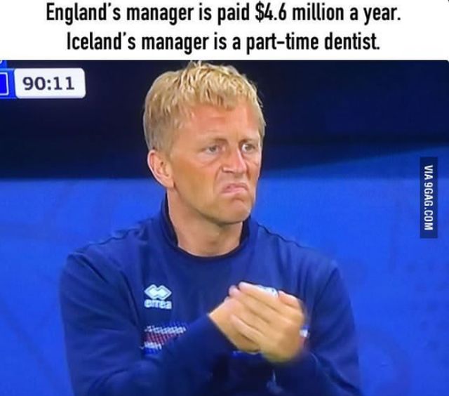 Antrenorul englez e platit cu peste 5 milioane de euro pe an. Omologul sau islandez e dentist