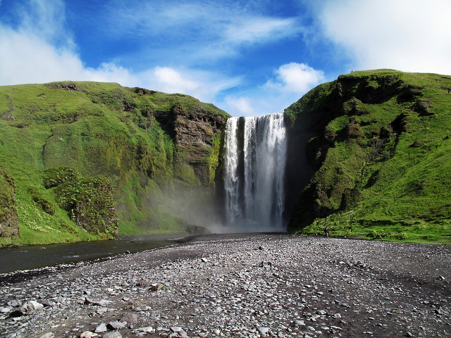 Cascada Skogafoss, Islanda