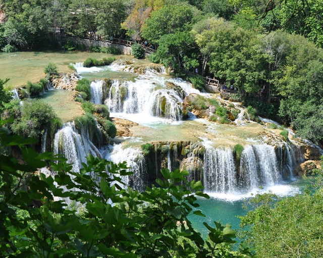 Cascade din Parcul National Krka, Croatia