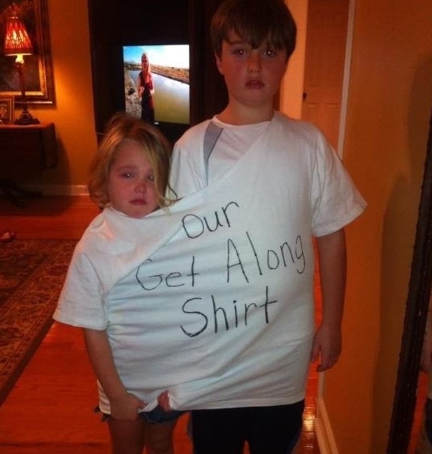 Metoda la care au recurs parintii, pentru ca cei doi copii sa nu se mai certe