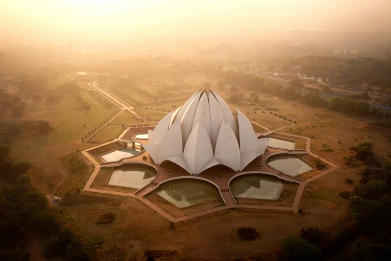 8. The Lotus Temple, New Delhi, India