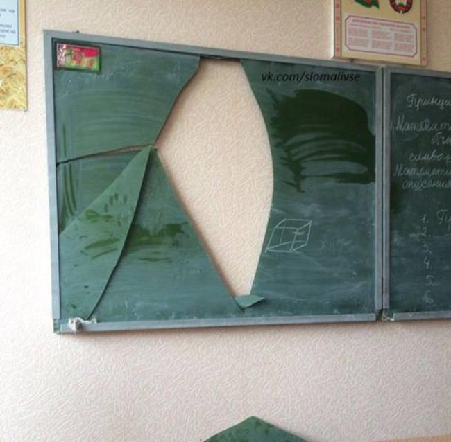 4. S-a suparat vreodata profesoara atat de rau pe tine incat te-a dat cu capul de tabla?