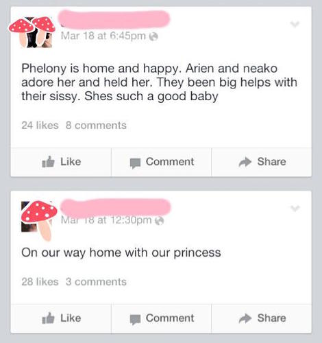 O proaspata mamica si-a numit fiica Phelony. In limba engleza, "Felony" inseamna "crima"