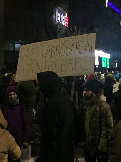 "Grindeanu+Iordache vrem abrogarea. Alta intrebare?