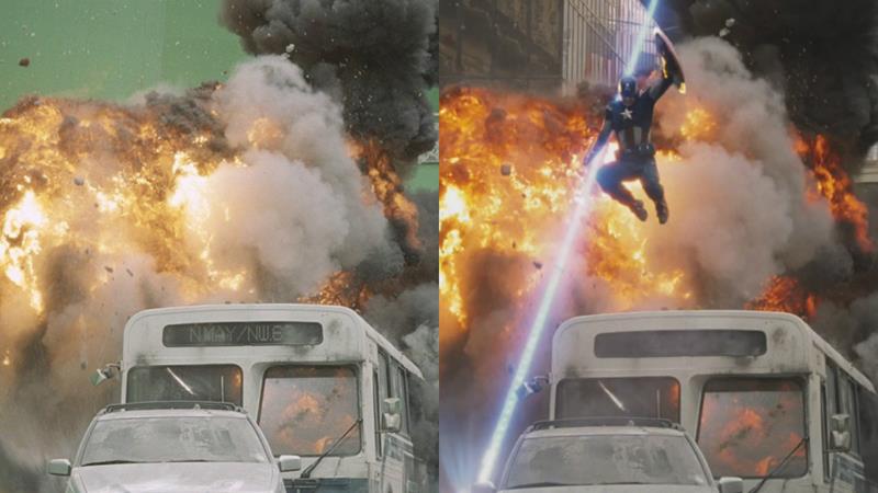 10. The Avengers fara efecte speciale