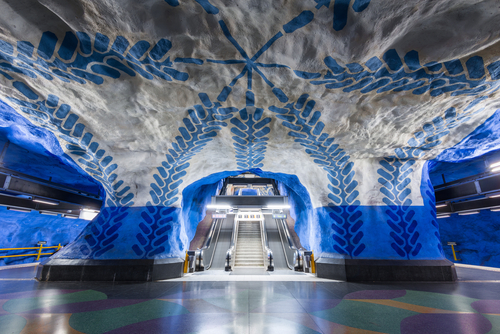 Statia de metrou T-Centralen, Stockhlom, Suedia