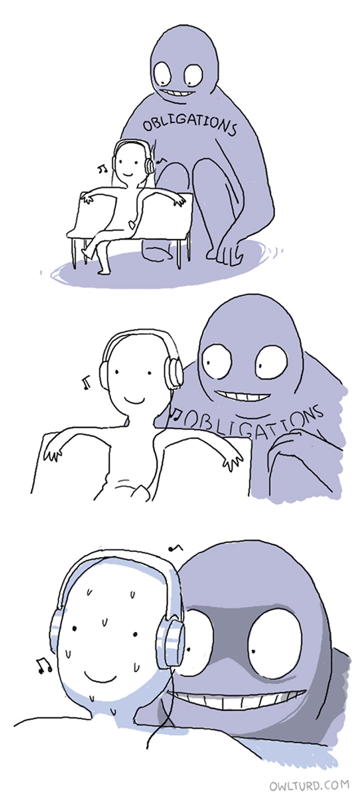 Responsabilitatile unui adult sunt, uneori, mai mult decat pot duce