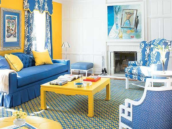 Galben Si Albastru Combinatii Ideale De Culori Pentru Interior