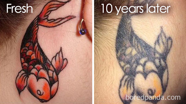 Tatuaj dupa 10 ani