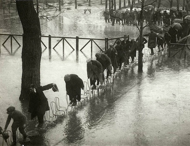 Inundatii in Paris, in anul 1924