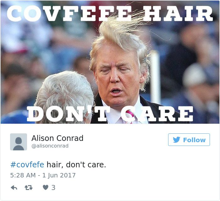 Cele mai amuzante reactii dupa ce Trump a scris cuvantul "covfefe" pe Twitter