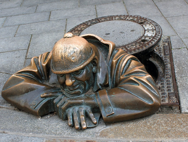 Statuie din bronz, Bratislava, Slovacia