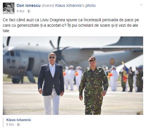 Vizita lui Iohannis la baza militara Mihail Kogalniceanu a starnit imaginatia internautilor