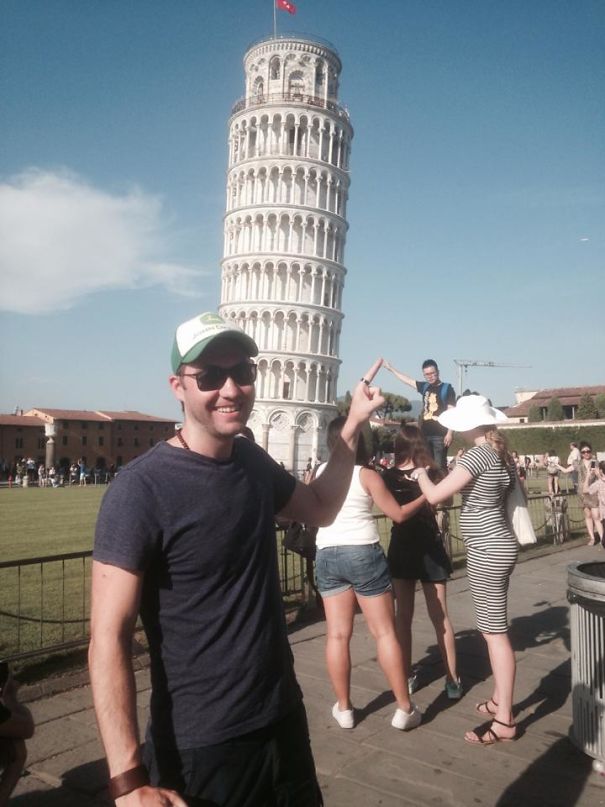 Imagini creative cu Turnul din Pisa