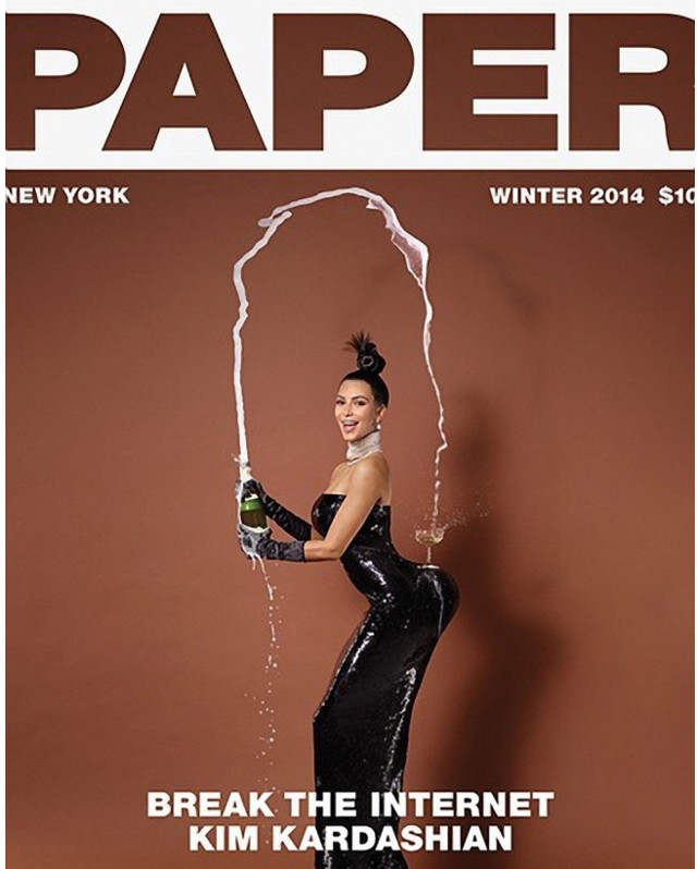 Kim Kardashian, pe coperta revistei Paper