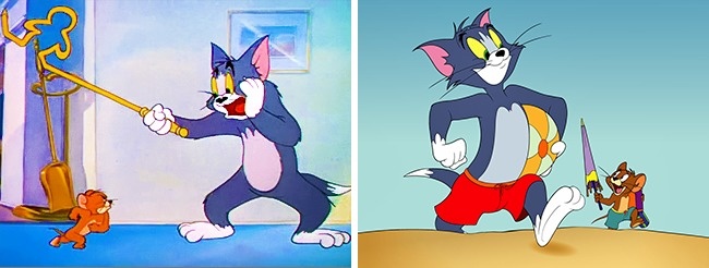 Tom si Jerry se imbraca doar cand merg la plaja
