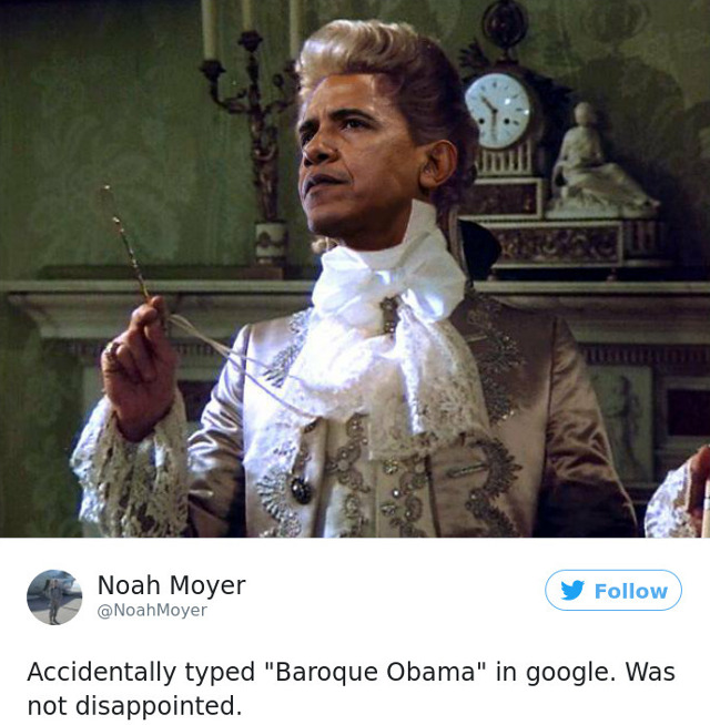 In loc de Barack Obama a tastat Baroque Obama. Rezultatul: