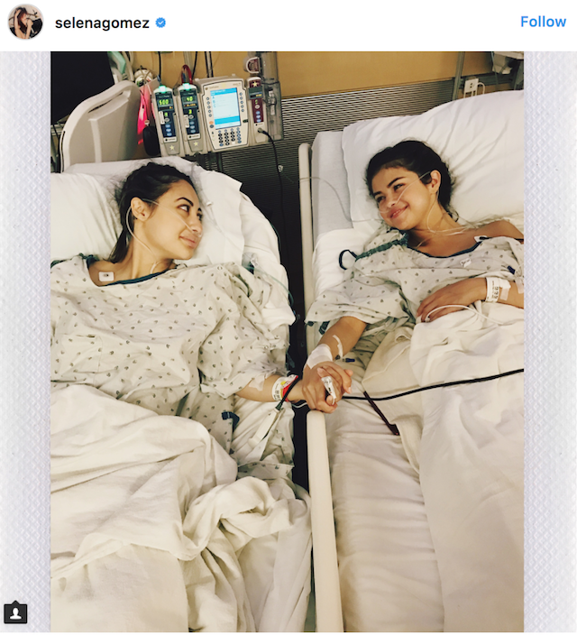 Imaginea prin care Selena Gomez a anuntat ca a primit un rinichi de la cea mai buna prietena - 10 milioane like-uri