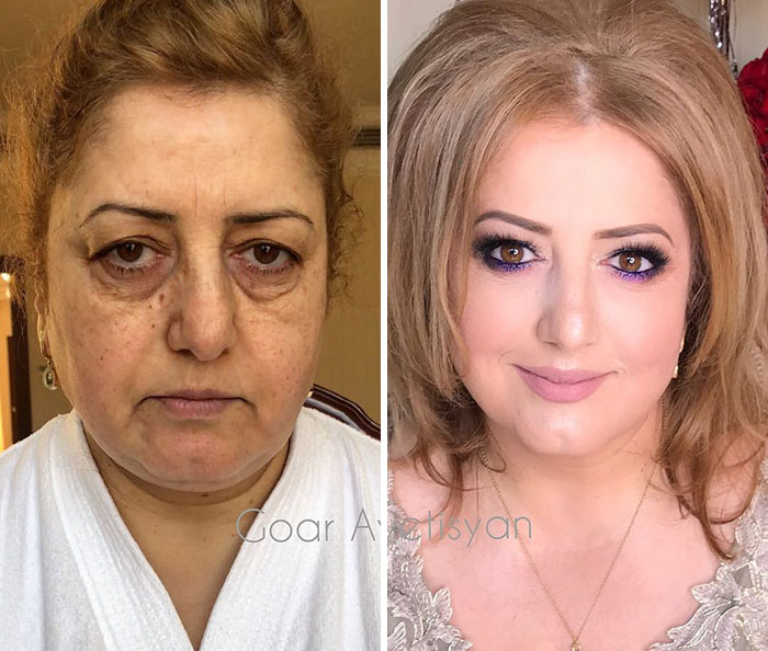 10+ transformari surprinzatoare ale unor femei obisnuite, dupa ce s-au lasat pe mainile unui talentat make-up artist
