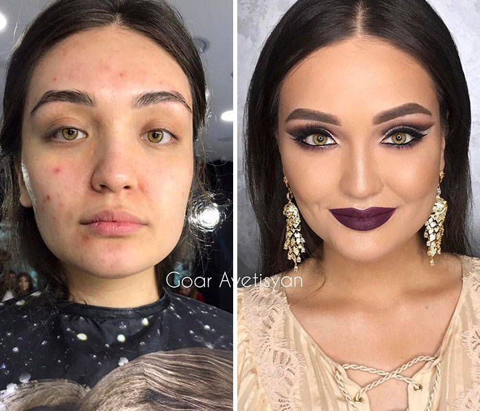 10+ transformari surprinzatoare ale unor femei obisnuite, dupa ce s-au lasat pe mainile unui talentat make-up artist