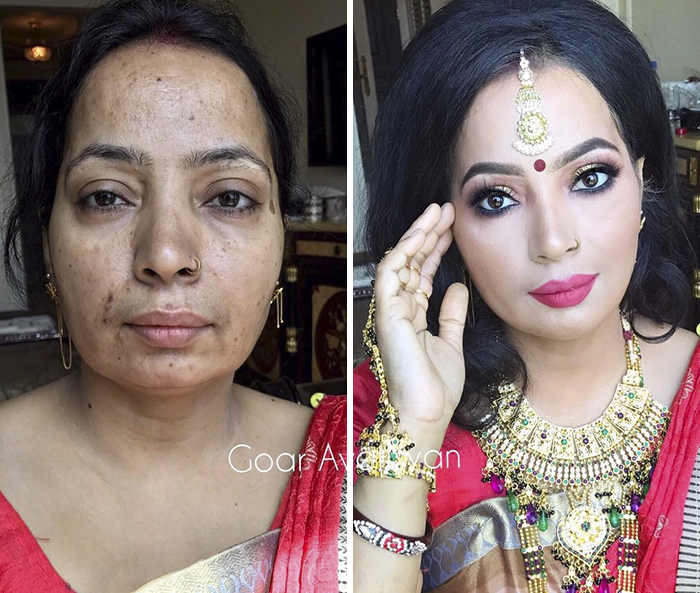 10+ transformari surprinzatoare ale unor femei obisnuite, dupa ce s-au lasat pe mainile unui talentat make-up artist