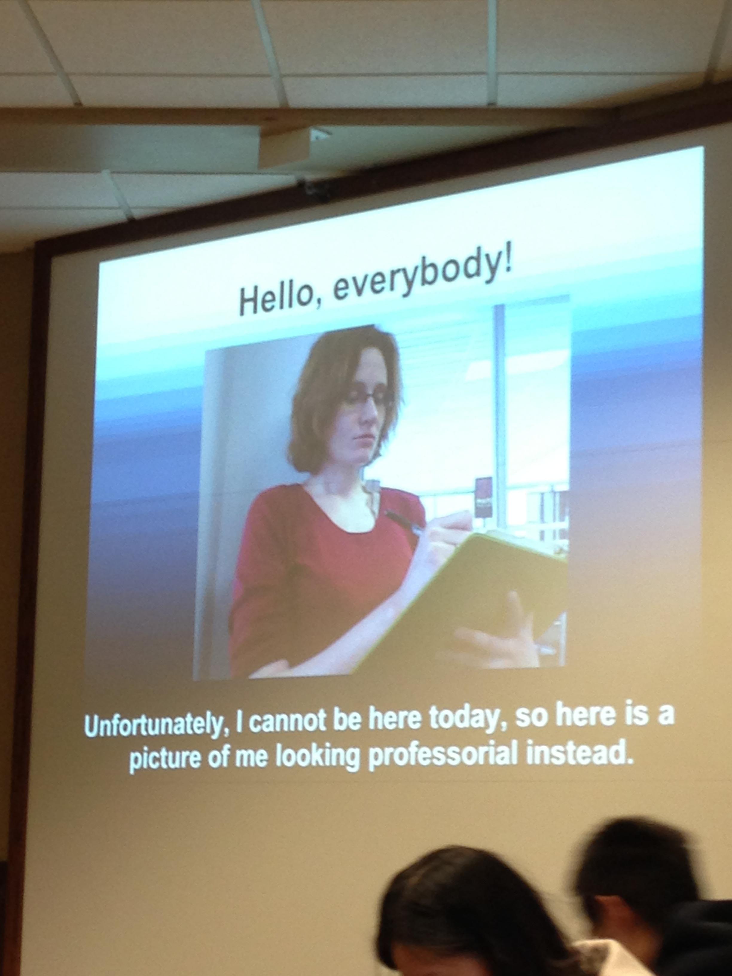 O profesoara care nu a putut ajunge la ora si-a facut o fotografie...