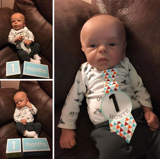 Imagini cu bebelusi care s-au nascut "batrani"