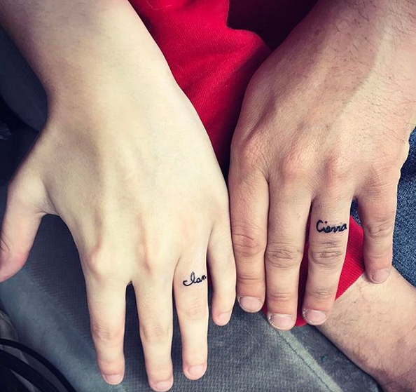 Numele celuilalt, pe inelar, pentru totdeauna