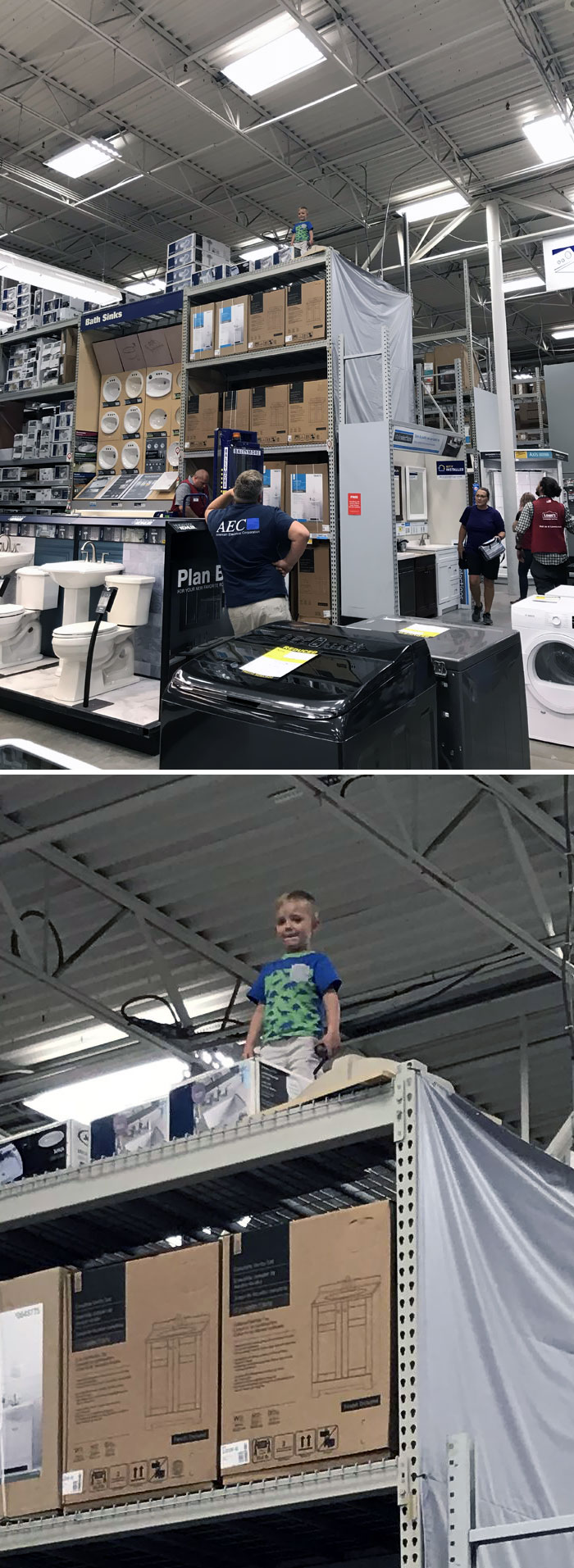 Nu se stie cum a ajuns acolo, dar parintii au trecut printr-o spaima de proportii