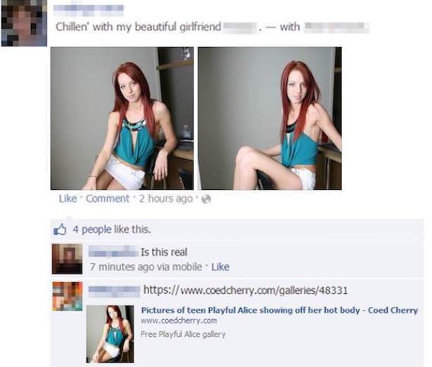 Cand "iubita" ta e o poza de pe internet