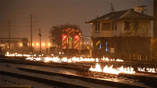 Sine "incendiate" pentru ca trenurile sa poata circula