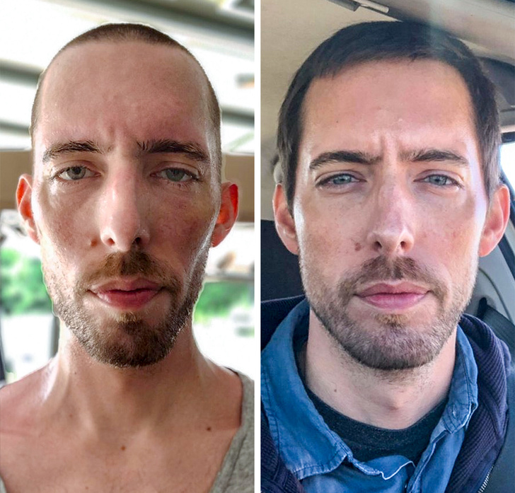 Inainte si dupa ce a renuntat la droguri si alcool