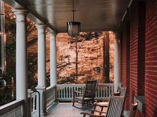 Ceaiul cald de pe veranda
