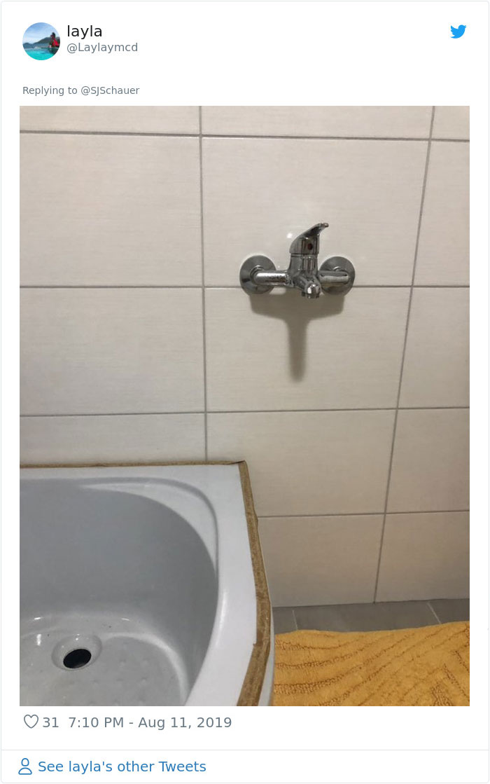 Un instalator s-a gandit ca e o idee buna sa puna robinetul asa