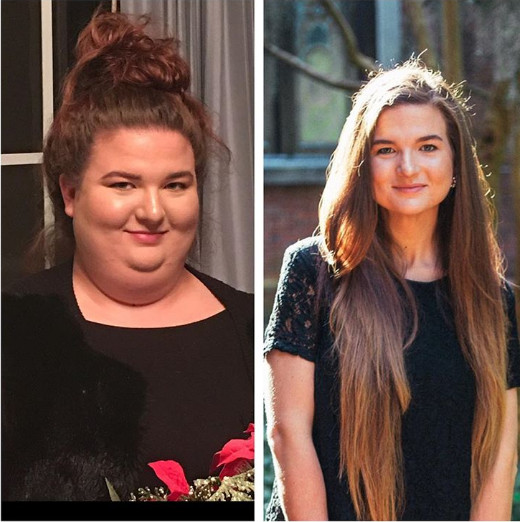 Diferenta de 2 ani intre cele doua fotografii