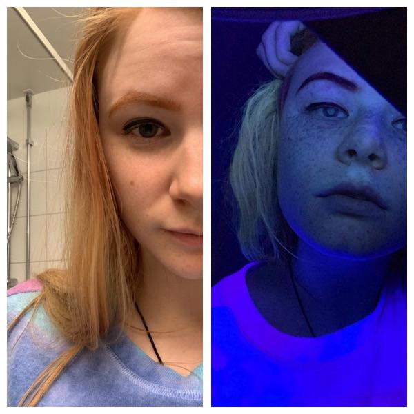 Pistruii sai sunt vizibili doar in lumina UV