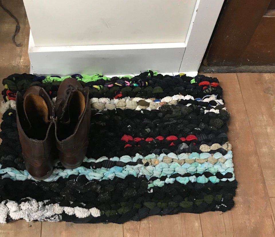 Covor din sosete vechi