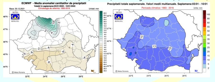 INFORMARE METEOROLOGICĂ - Cod galben 